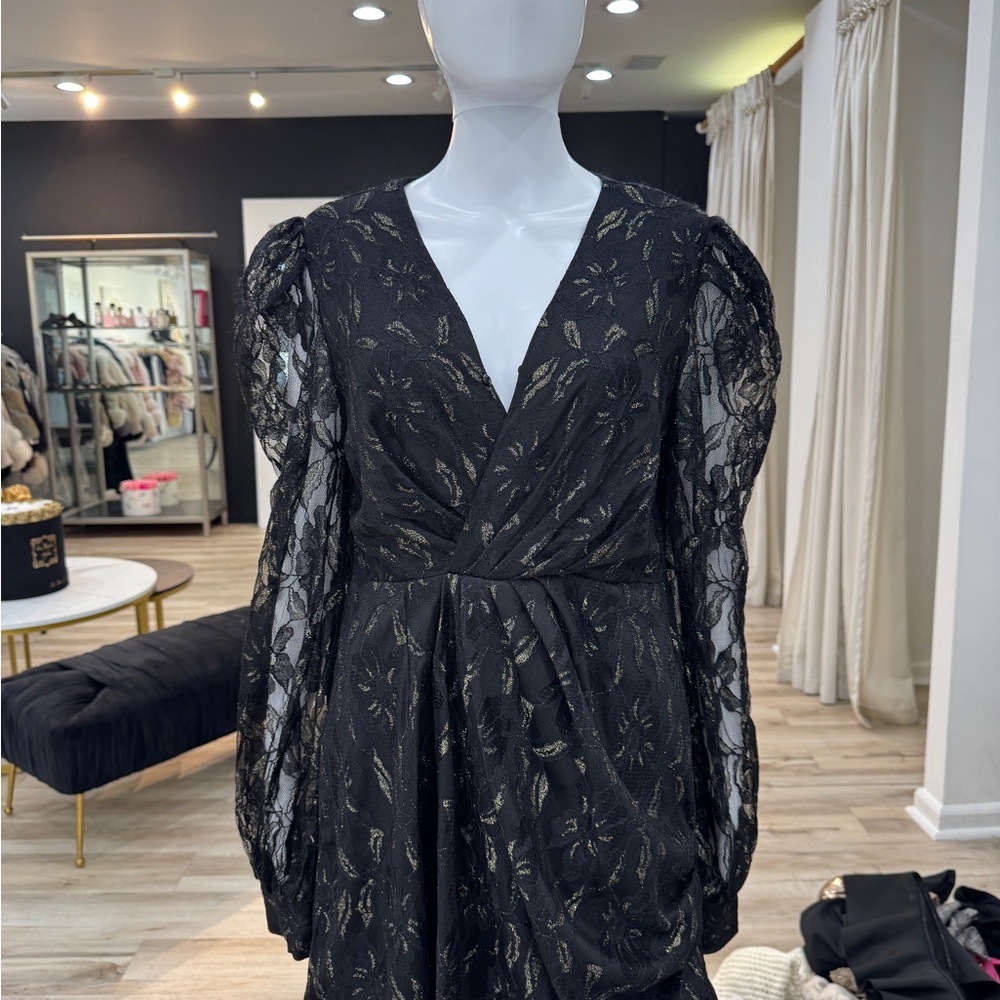 Elegant Black Lace Dress